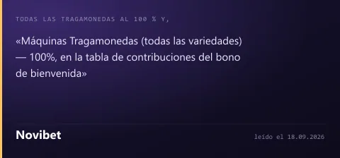 Ficha de Novibet: permiso, depósito mínimo y plazo de pago según su propio sitio